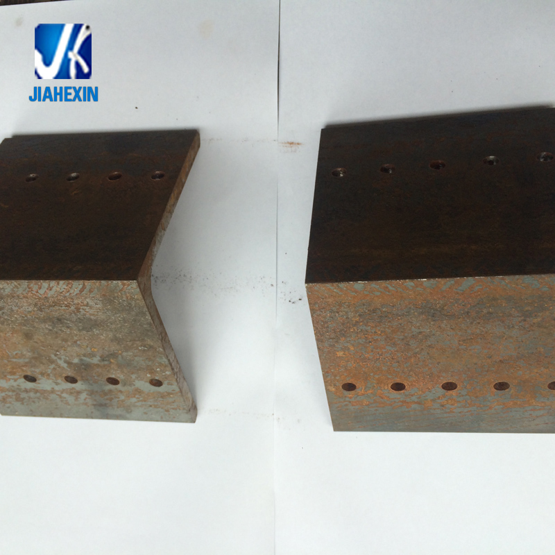 Galvanized Fabricated Steel Angle Bracket with Drill Holes