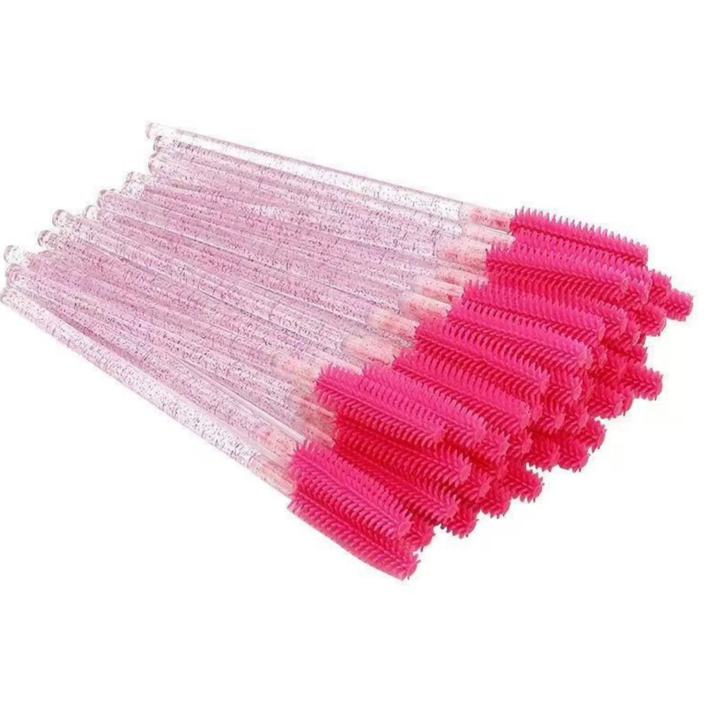 Wholesale 50PCS/Pack Plastic Sparkle Mascara Brushes for Make up and Eyelash Extension Cleanser Brush Wholesale