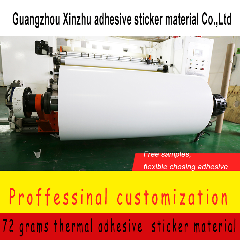 72 Grams Thermal Adhesive Sticker Label Material Wholesale Xzrj-Z72W Thermal Paper
