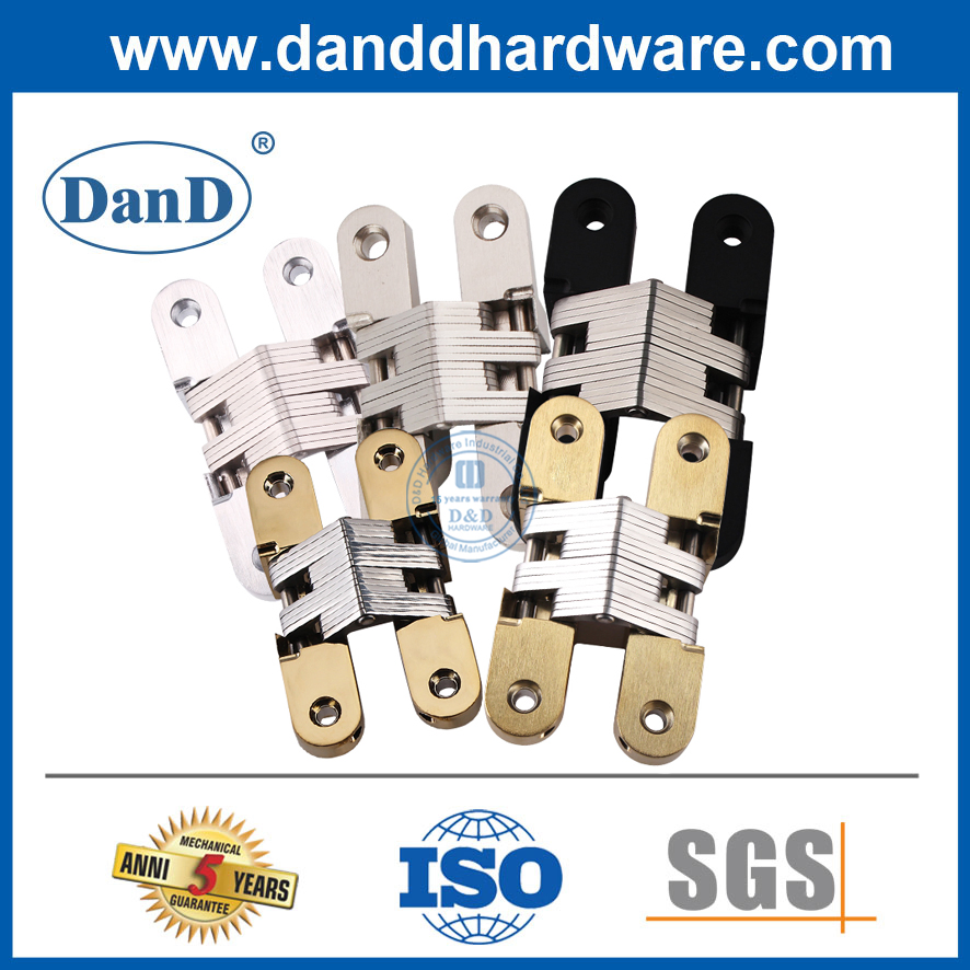 180 Degree Zinc Alloy Hardware Self Closing Polish Adjustable Hidden Cabinet Pivot Stainless Steel 304 Wood Iron Heavy Duty Door Invisible Concealed Door Hinge