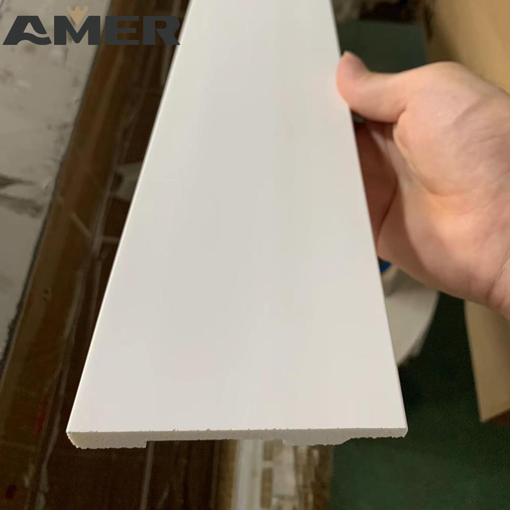 Modern PS Skirting Board PVC Kitchen White MDF Tile Baseboards Skirting