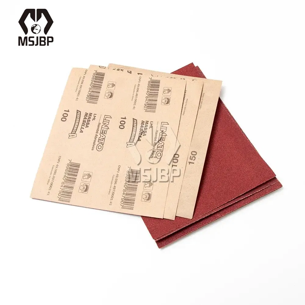 Lineato Red Aluminum Oxide Waterproof Sandpaper