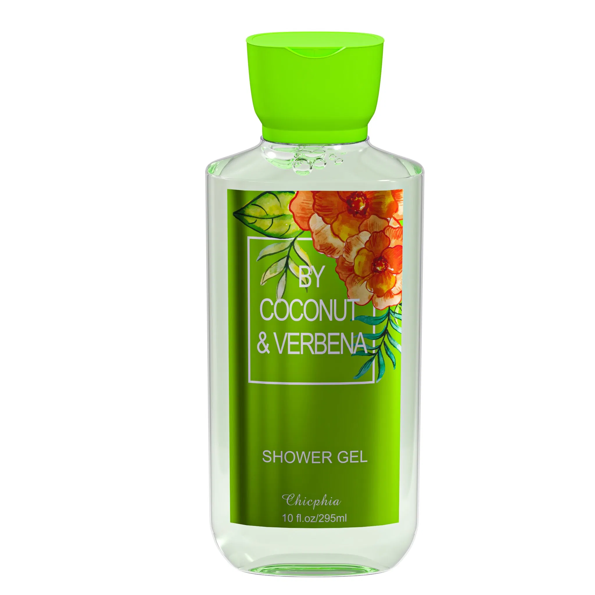 295ml Chicphia Brand Coconut Verbena Shower Gel