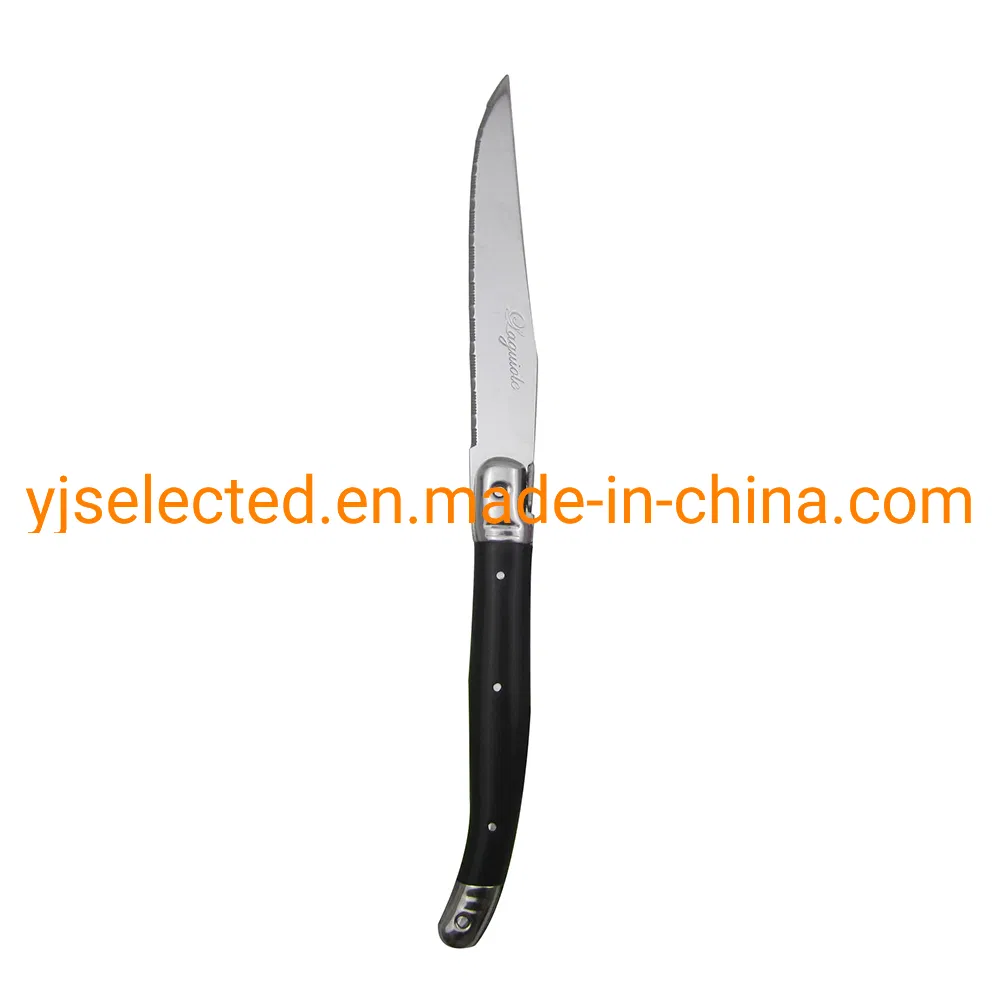 Laguiole Style Steak Knife Stainless Steel Serrated blade