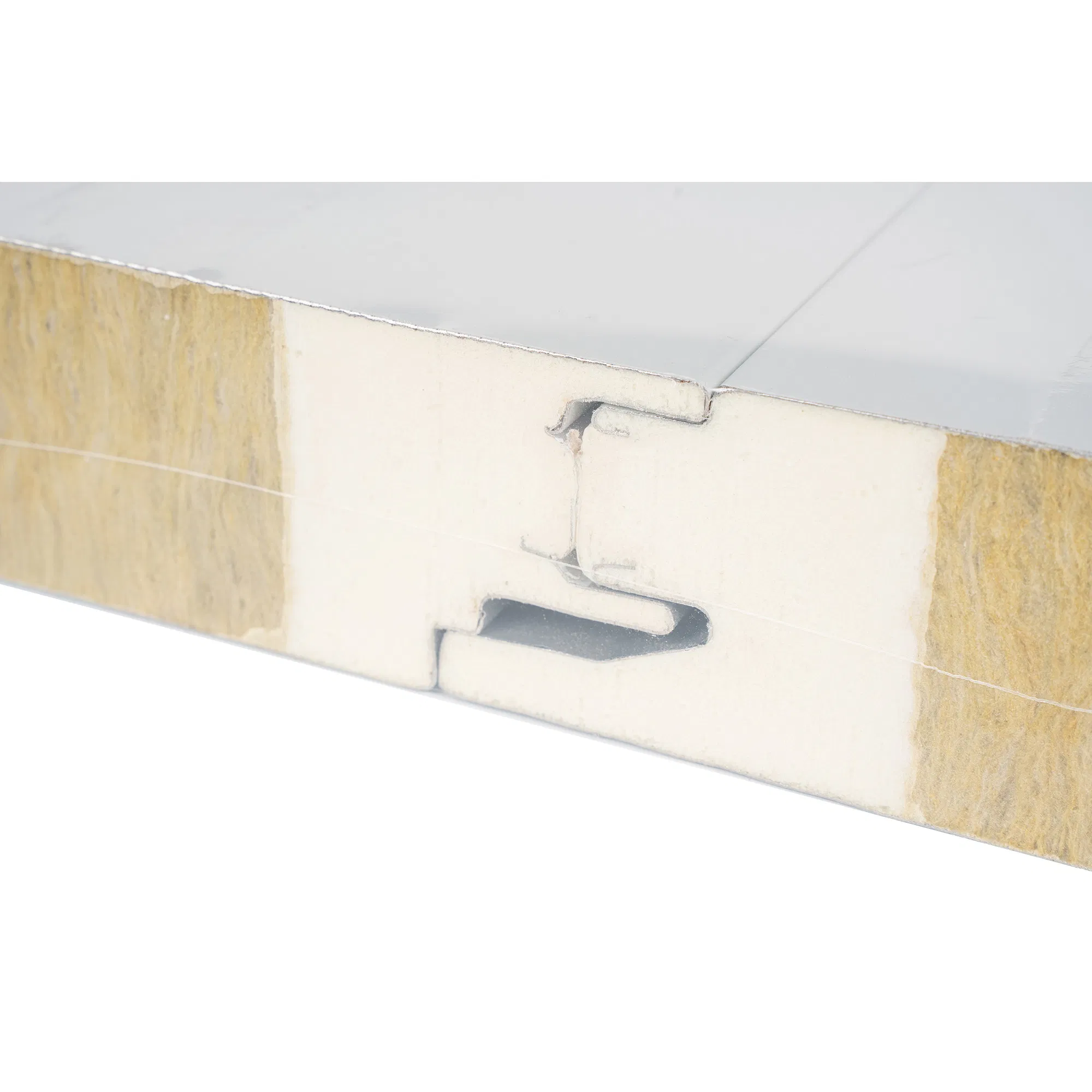 Fireproof 50mm Rock Wool Sandwich Wall Panel Low Price Insulated Rock Wool Sandwich Panel High Density Rock Wool Panels
