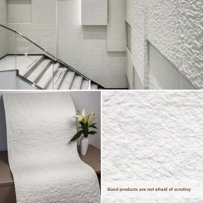 Modern Large Size Flexible 3D Textured Stone Ceramic Wall Panels Interior and Exterior Bathroom Decoration for Household Use
