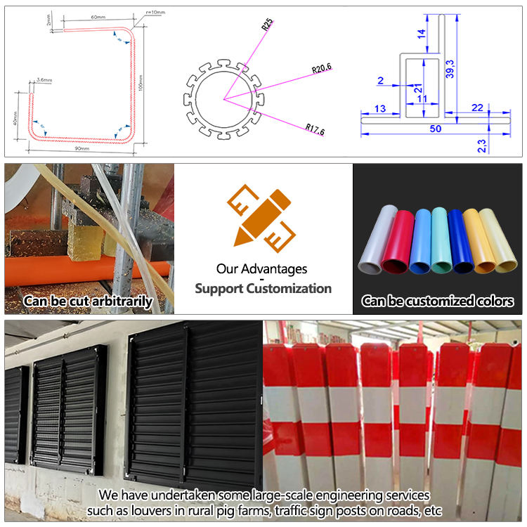 Customizable Windows and Doors Extruded PVC Building Profile