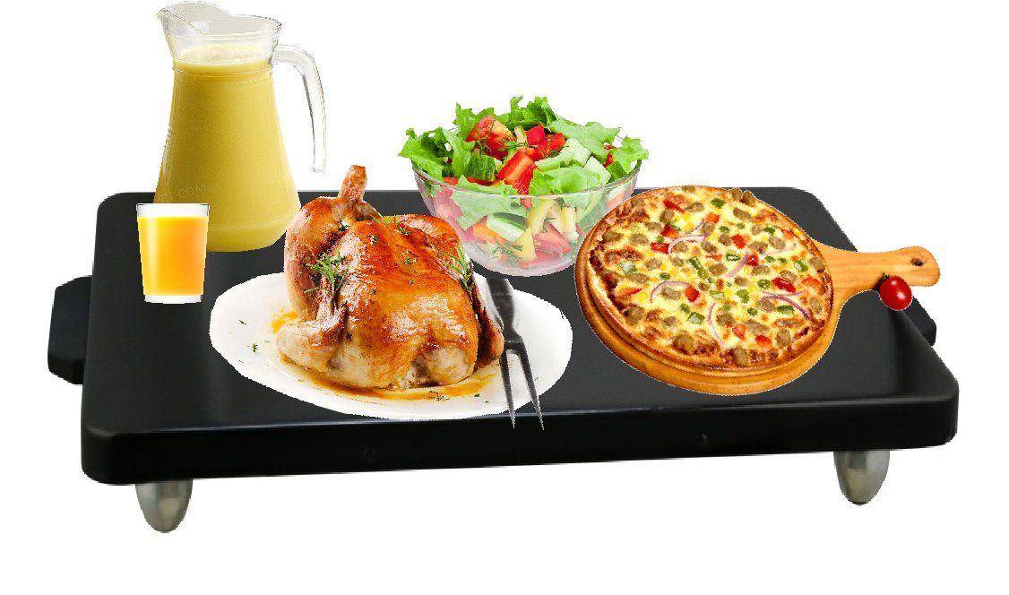 Pr100 Portable Food Warming Tray Plastic Electric Warmer