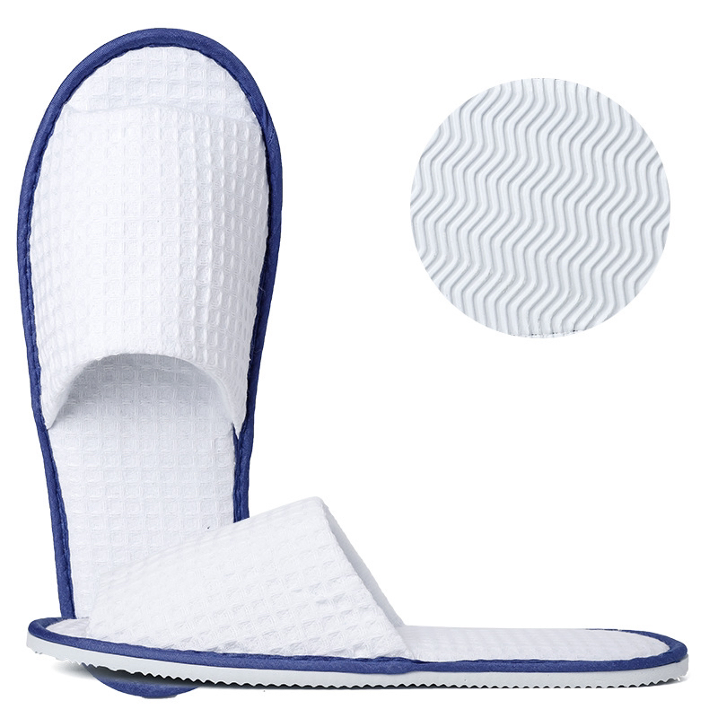 Good Selling Factory Wholesale Customized Hotel SPA Washable Waffle Disposable Hotel Slippers