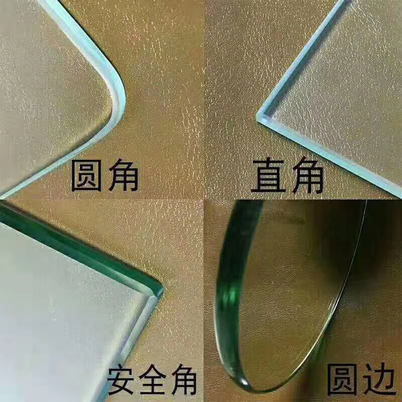 3mm-12mm Clear Low Iron Temperd Glass with Pencil Round Polished Edges