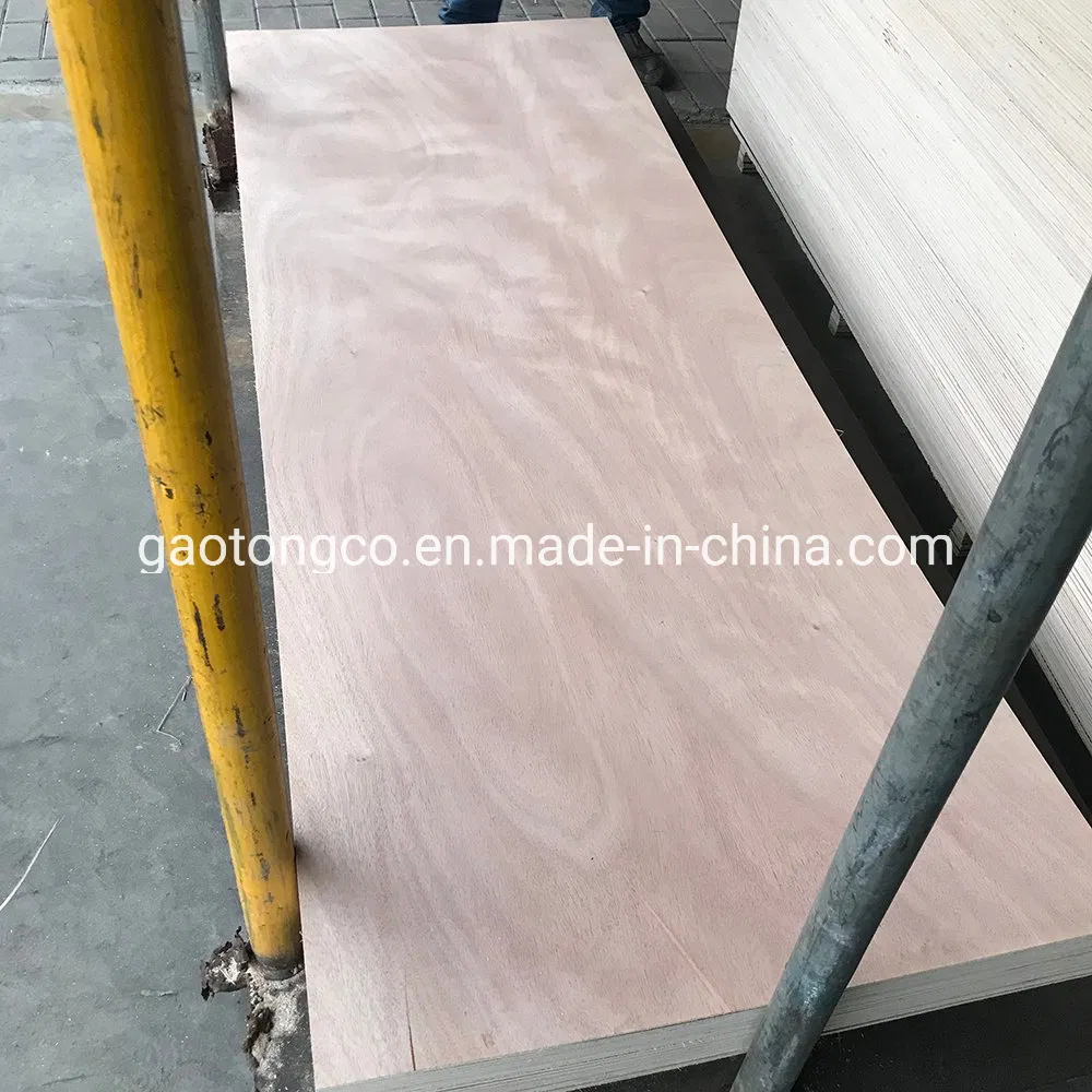 915*2135*3mm Poplar Core Okoume Plywood Door Skin Panel for Interior Door