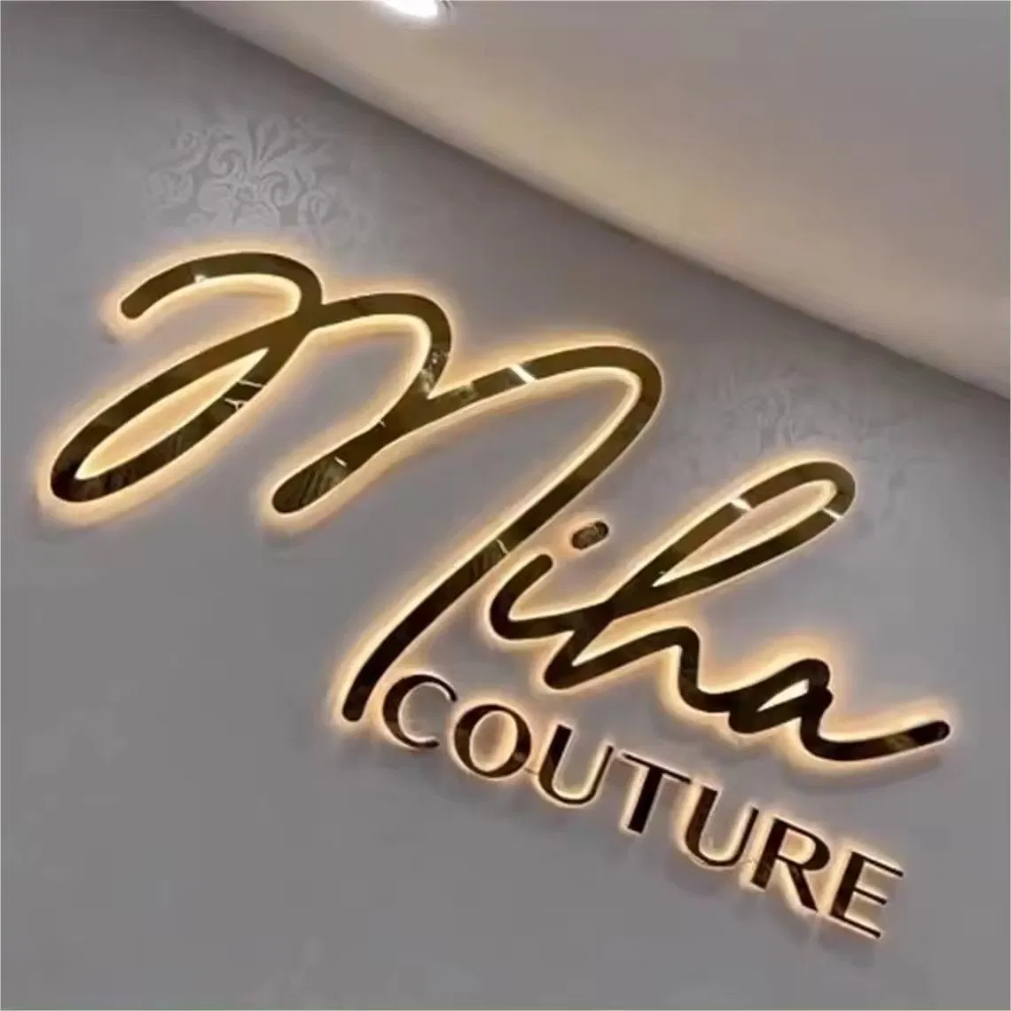Advertising Illuminated Light Channel Letter Custom Logo Acrylic Outdoor 3D LED Signage