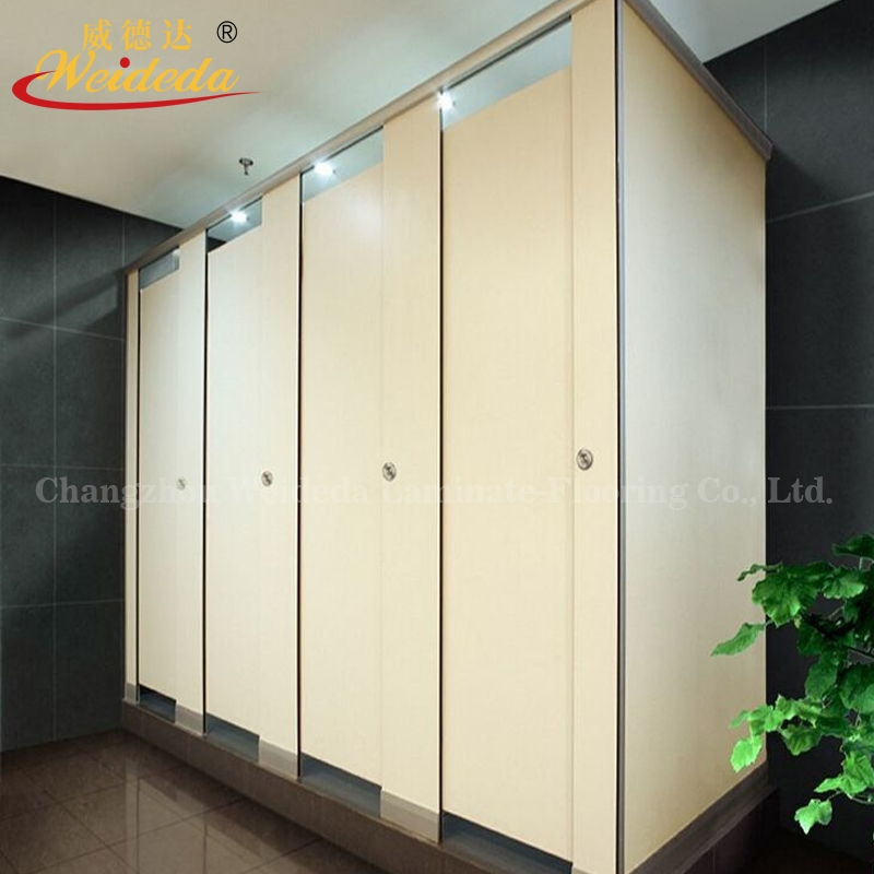 Modern Restaurant Bathroom Stalls Phenolic Compact High Pressure HPL Laminated Fireproof Toilet Partition for Hospital Washroom
