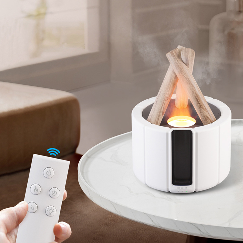 Home Large Capacity Air Humidifier Campfire Flame Essential Oil Aromatherapy Diffuser