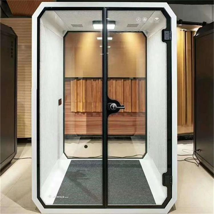 New Acoustical Sealed Insulating Glass Sound Absorbing Office Sofa Phone Booth Seating High Pod