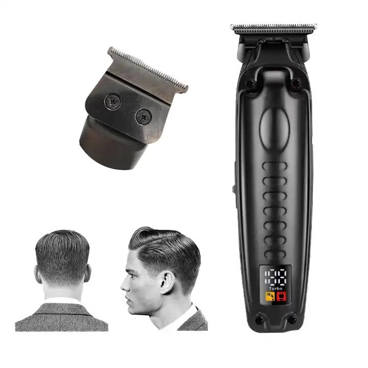 Rechargeable Cordless Cutting Blade Powerful Hair Trimmer with LCD Displaying
