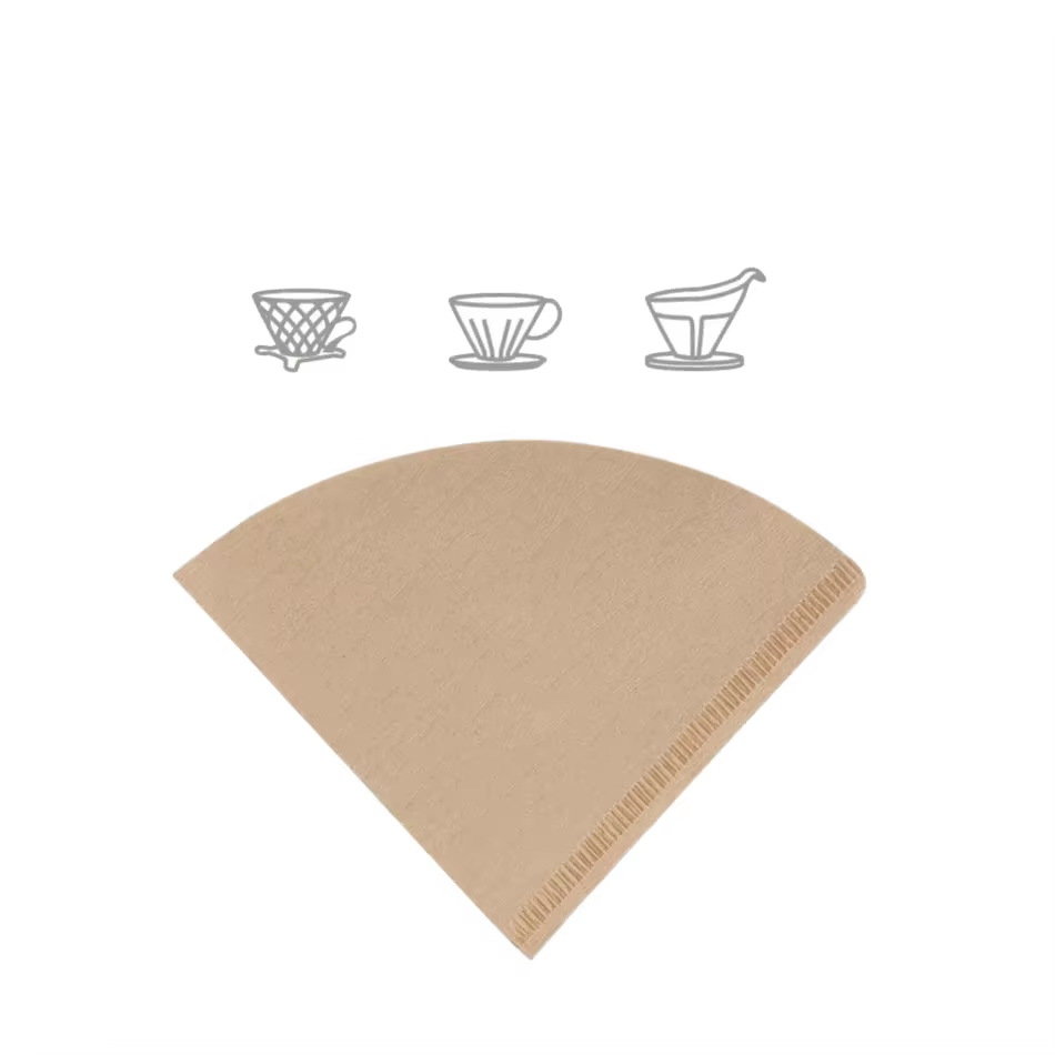 High Quality Wholesale Classic Design Disposable Paper Filter for Drip Coffee Cone Shape Food Grade