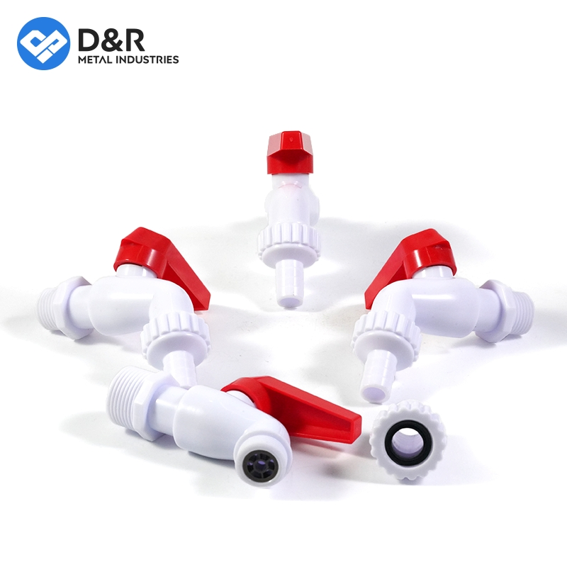 D&R Quality Plastic PVC 1/2 3/4 Water Faucet Kitchen Garden Tap Bibcock for Bathroom