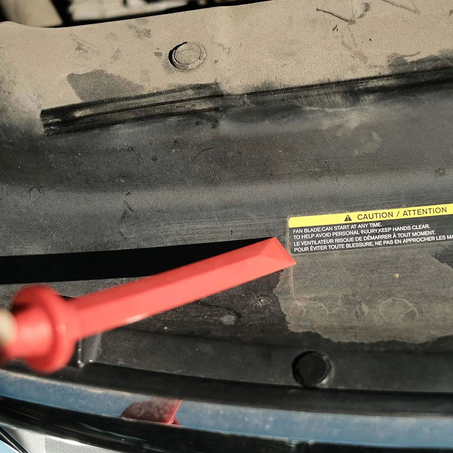 Red Plastic Chisel Scraper Wheel Weight Removal Tool Non-Marring Composite Scraper Set 4PC