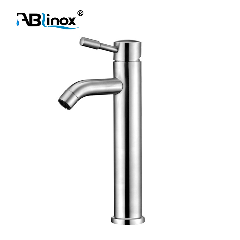 304 Stainless Steel Casting Body Bathroom Basin and Sink Faucet Stopcock Tap