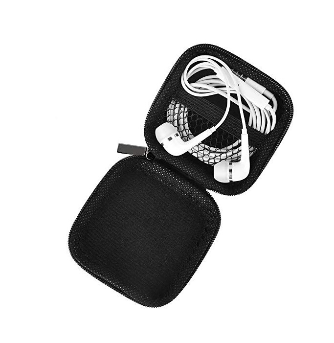 Чехол для наушников EVA квадратный, влагозащитный, с логотипом