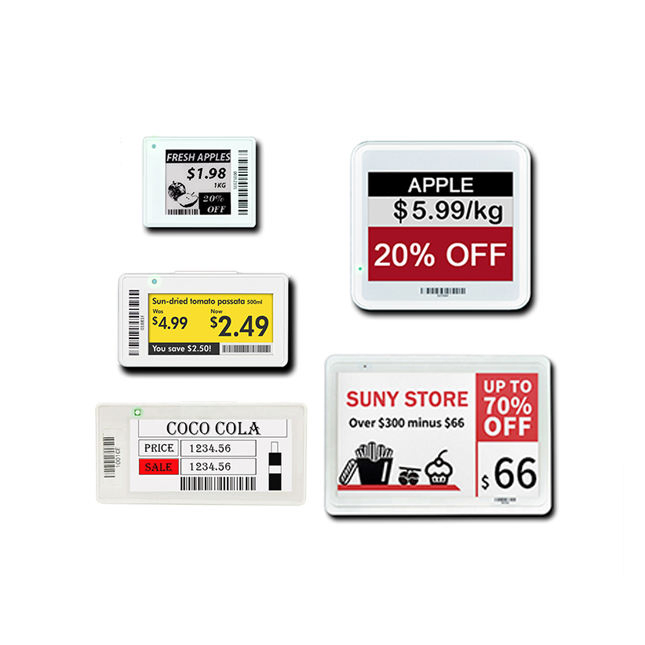 Customized Digital Price Tag Electronic Shelf Label E-Ink Panel 4.2 Inch 400*300 Spi Interface High Reflectance E-Paper Display ODM OEM Loss Protection