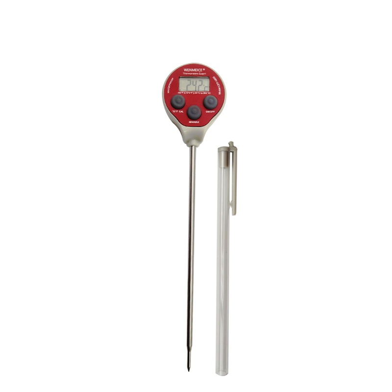 High Accuracy Digital Lollipop Waterproof Min/Max Auto-Cal Thermometer W/Reduced Tip Probe