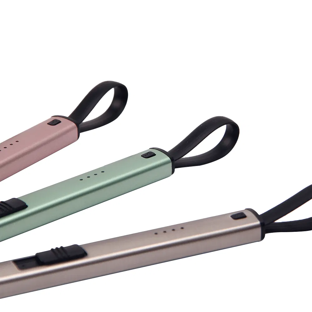 High Quality Flameless Electric Lighter Portable Windproof with LED Battery Indicator