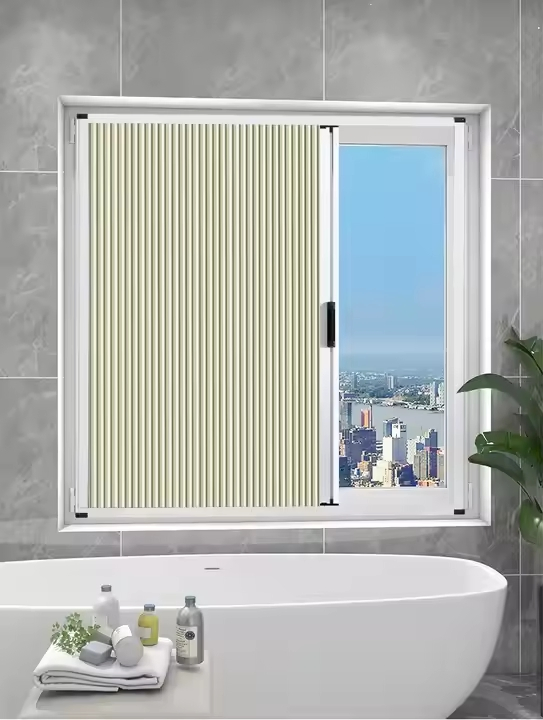 Non-Woven 100% Blackout Honeycomb Curtain Folding Window Shutter Blinds Honeycomb Blinds Aluminum Slidng Door