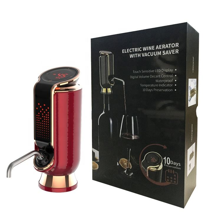Rechargeable Electric Wine Aerator and Decanter Automatic Electronic Wine Pourer Aerator Dispenser for Party Event