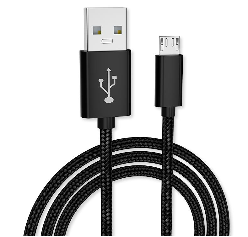 Hot sell high quality USB charger cable USB2.0 to micro male to male nylon braid USB fast charging and data cable for phone
