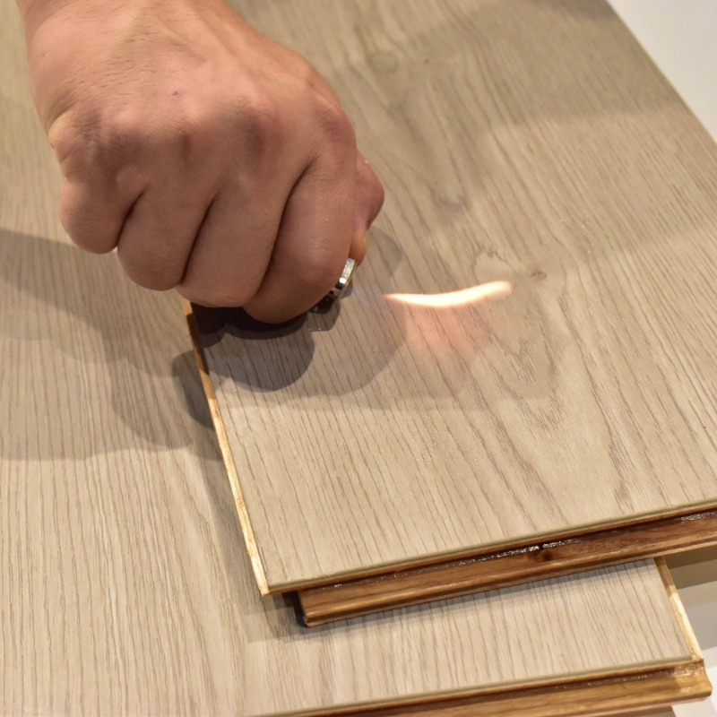 Dark Walnut Customizable Solid Wood Floor for Contemporary Luxury Interior Design