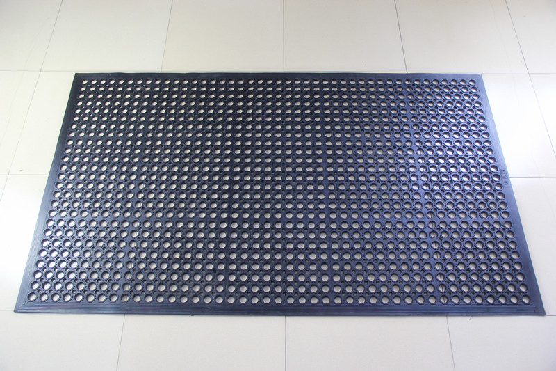 1m*1m Safety Anti-Slip Drainage Rubber Hollow Anti Fatigue Mat