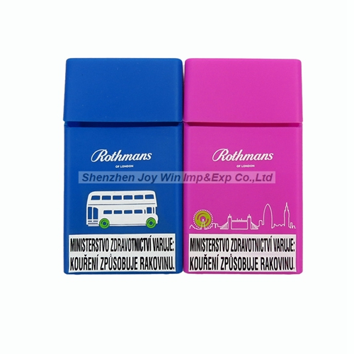 Silicone Silkscreen Cigarette Case for Travelling Souvenirs