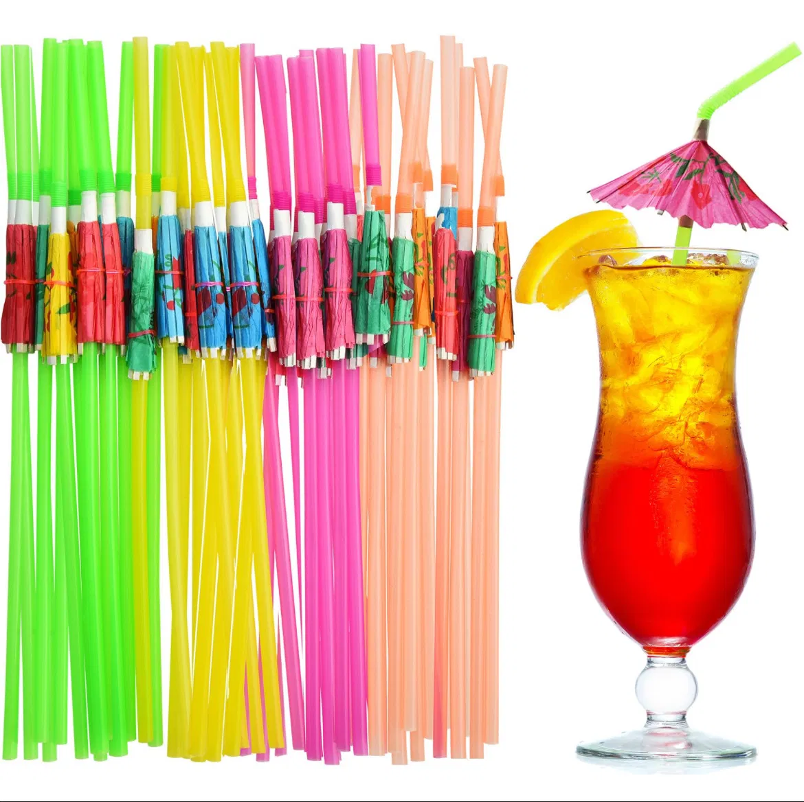 Wholesale Custom Folding Beach Umbrella Straw
