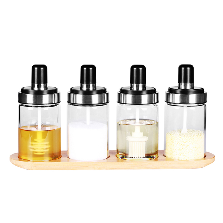 Factory Produced Wholesale Glass Storage Spice Seasoning Bottle Jar Container Jar