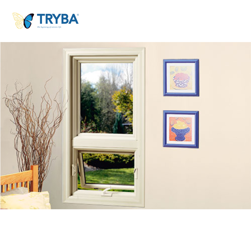 Tinted Glass Solar Control UPVC Awning Windows for Sunrooms