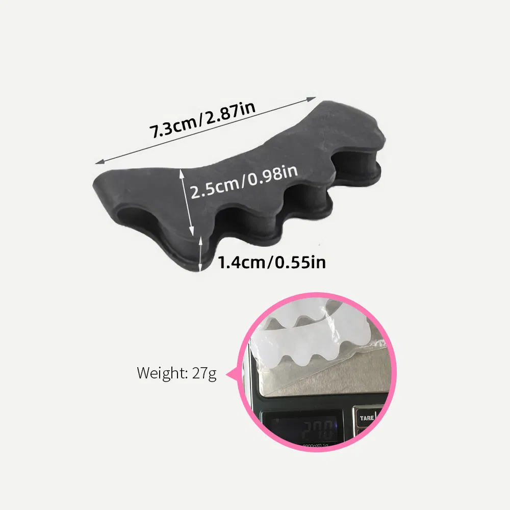 Foot Care Gel Toe Separator Stretcher Wholesale Silicone Five Toe Spacer Posture Bunion Corrector