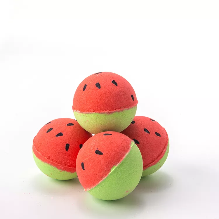 Custom Private Label Watermelon Bubble Bath Fizzies Bath Bomb 3D for Sale