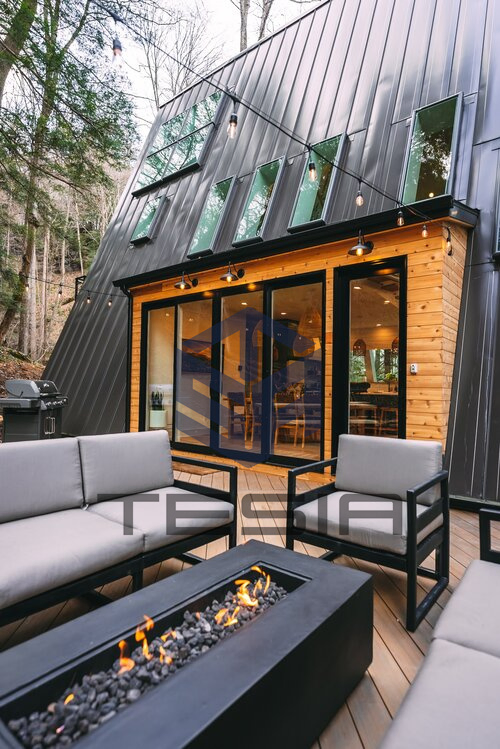 Triangular Modular Prefab House Architecture Modern Apartment Tiny House