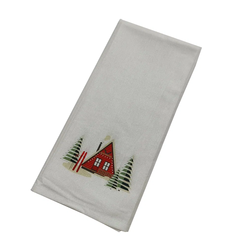 Esun Christmas Decoration 100% Cotton Napkins Cloth Kitchen Dish Towels