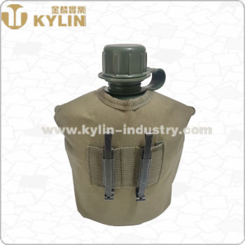 1L Amy Green Travel Canteen with Aluminum Mug and Green Bag