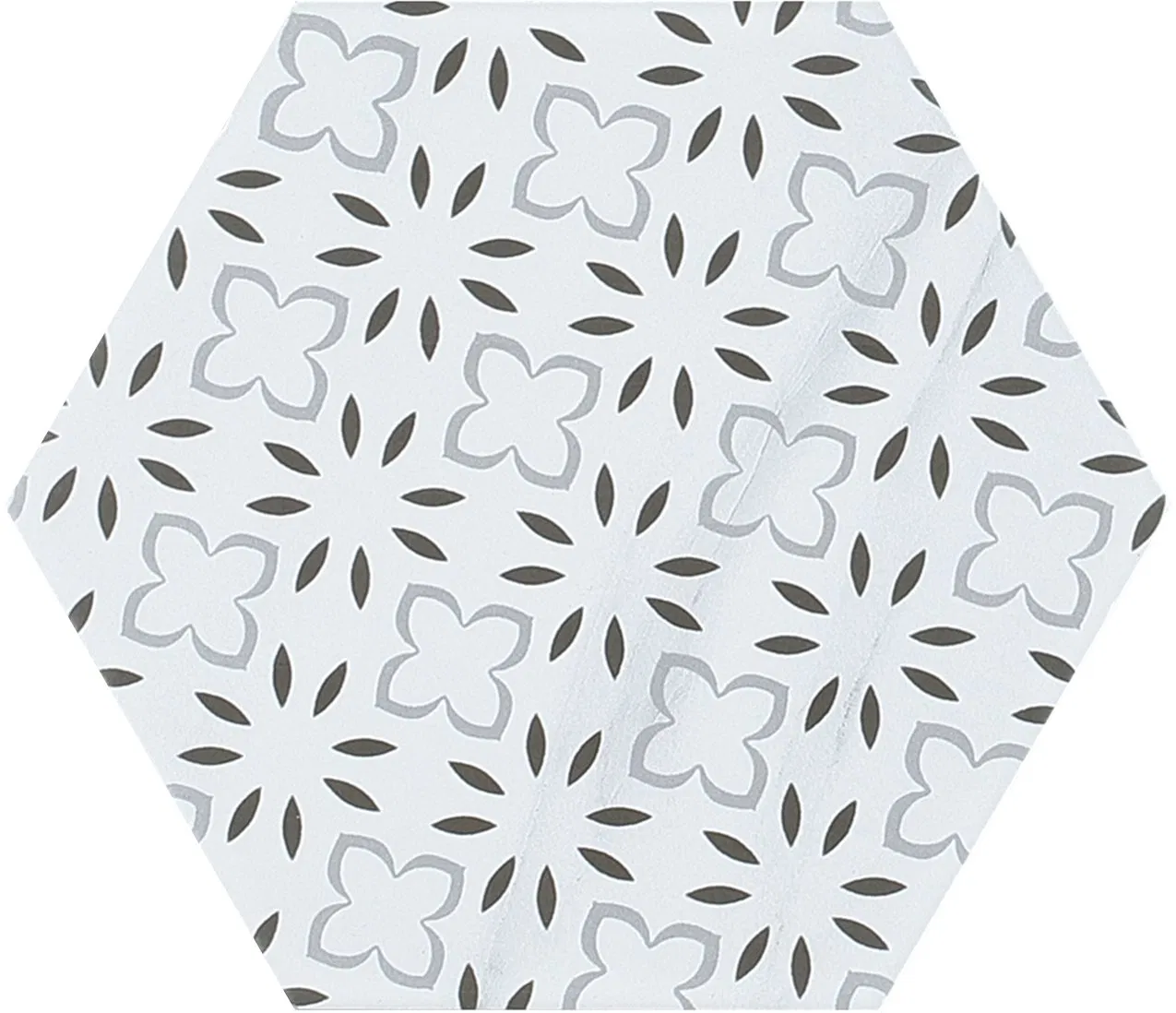 Hexatread Porcelain Wall and Floor Tile for Kitchen Bath