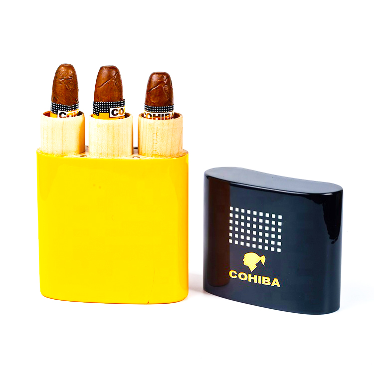 Customized Modern Handmade Wooden Travel Luxury Cigar Holder Cigar Humidor Box