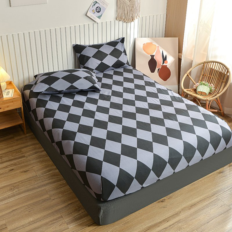 King & Queen Sheet Set 4PCS Bed Linen & Pillowcases Cooling Quilt Cover Stain Resistant