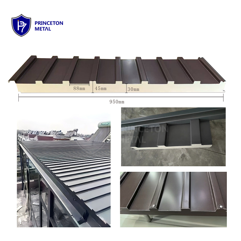 Aluminum Steel Standing Roof Seam Sheet Waterproof Easy Assemble Roof Soffit Panel