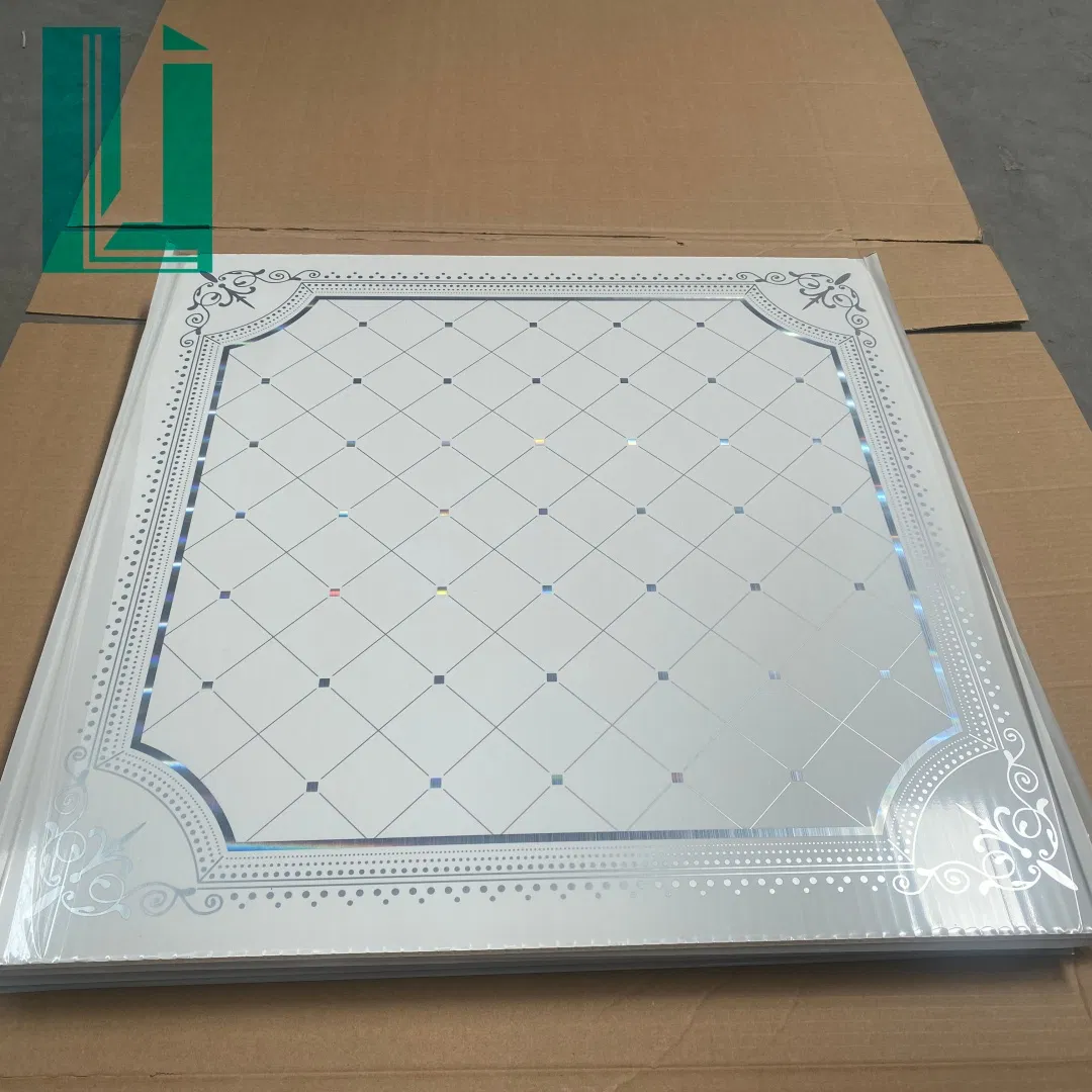 2X4 Drop Ceiling Plastic Panels House Ceiling Plastic White Plafones Para Techo PVC Gypsum Ceiling