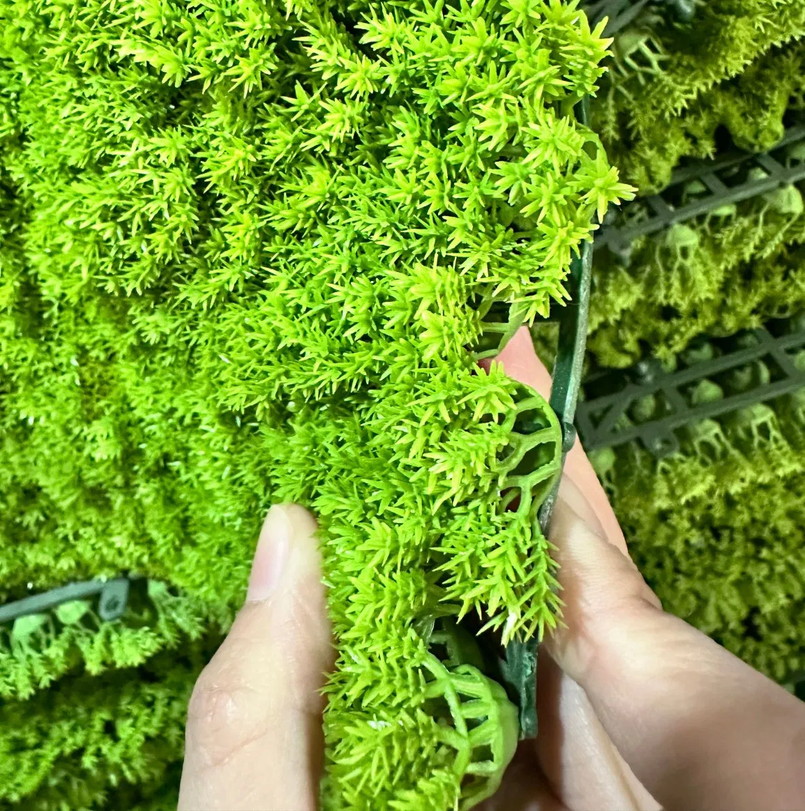 Garden Decor UV Protected Plastic Green Wall Backdrop Panel Artificial Plant