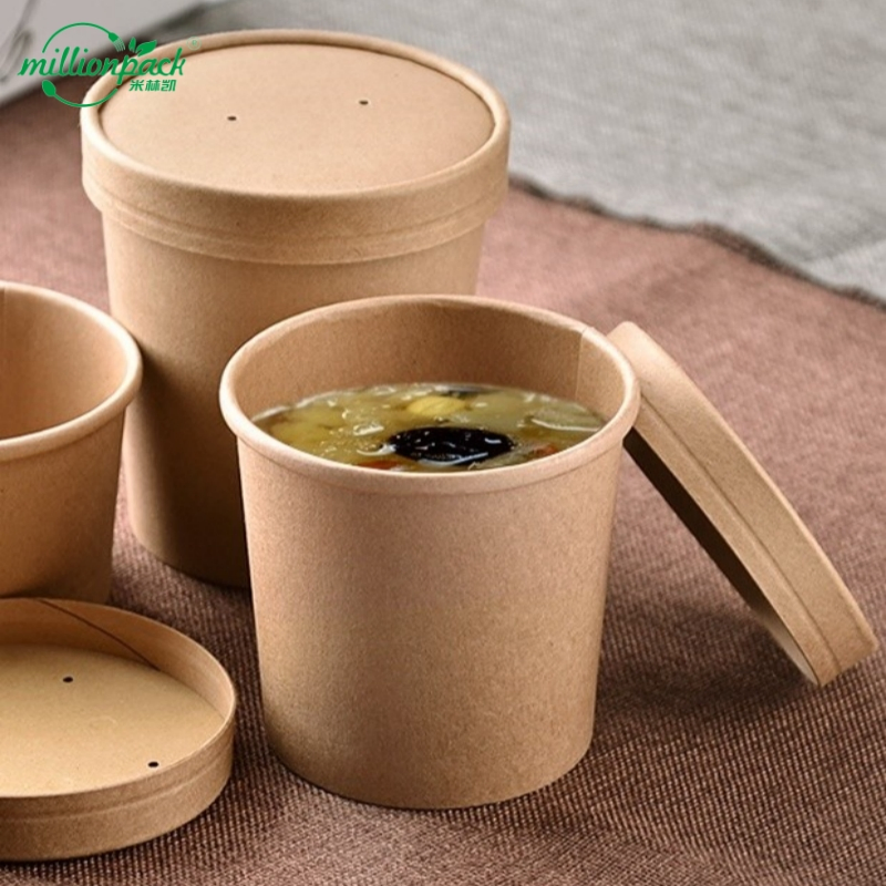 Economical Kraft Paper Soup Bowl for Cost Effective Disposable Service