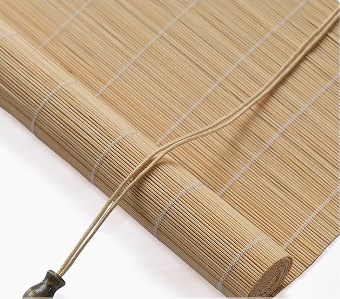 Wholesale Customized Natural Rolling Bamboo Blinds Cordless or Cord Good Quality Blinds
